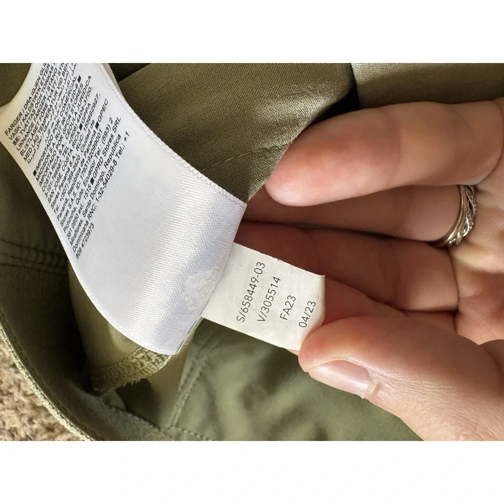 Athleta Brooklyn Heights High Rise Wide Trouser in Eucalyptus Olive size 12